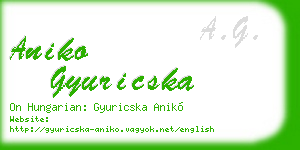 aniko gyuricska business card