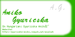 aniko gyuricska business card